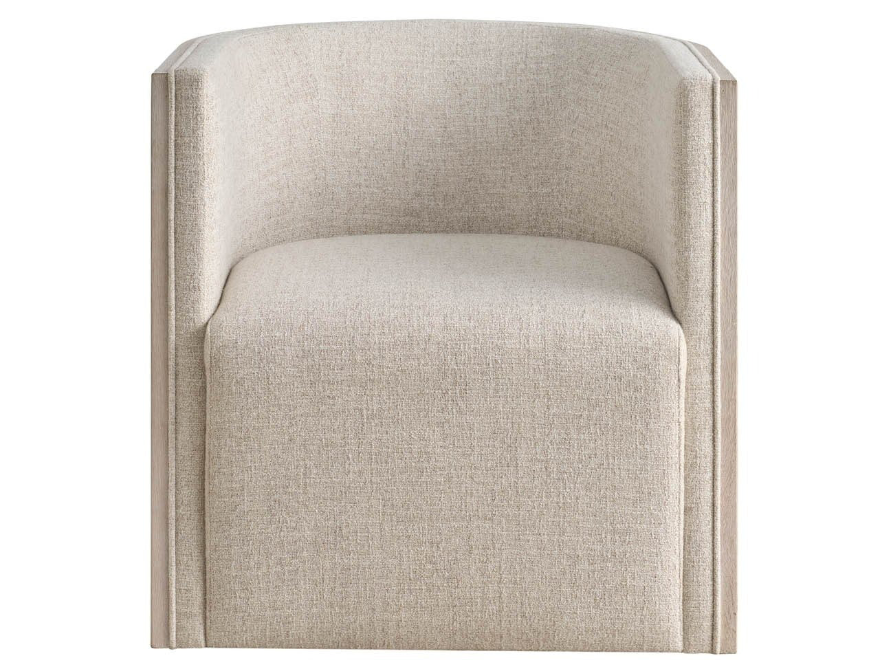 Tanner White Oak Swivel Club Chair