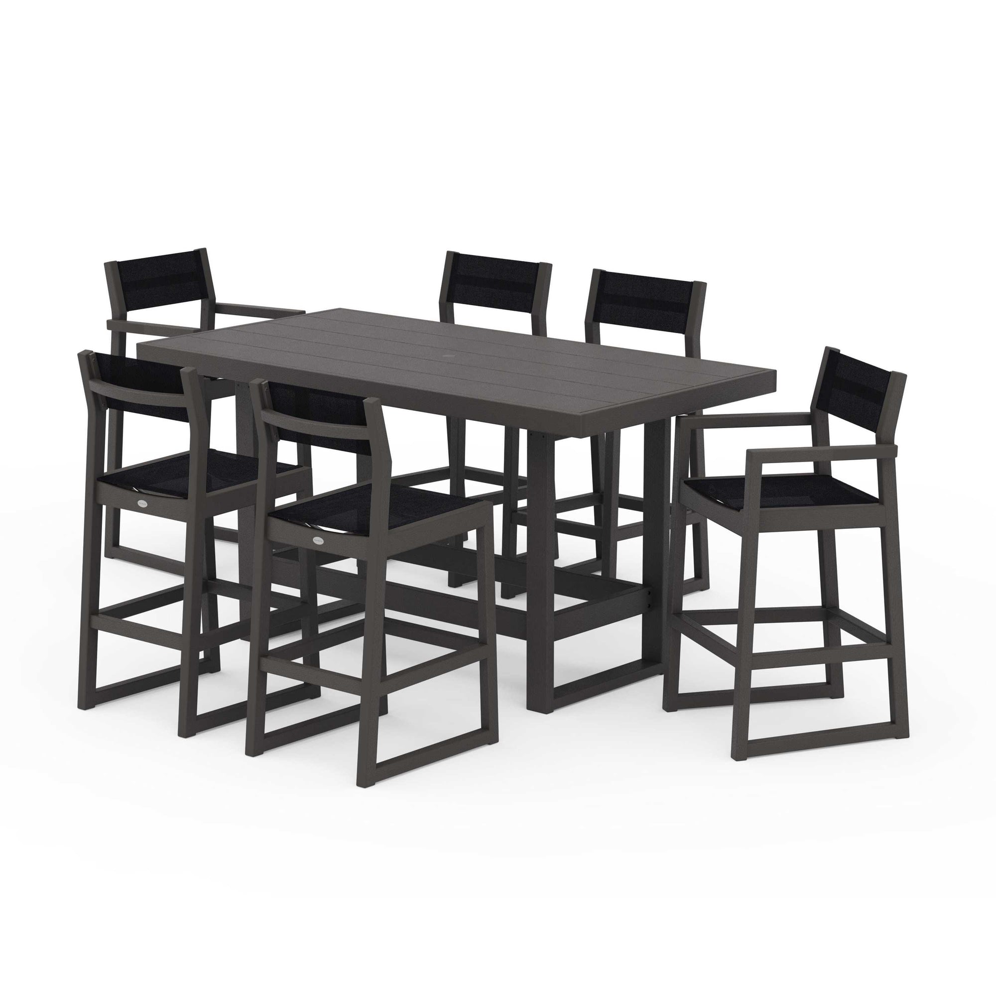 EDGE Sling 7-Piece Bar Table Set