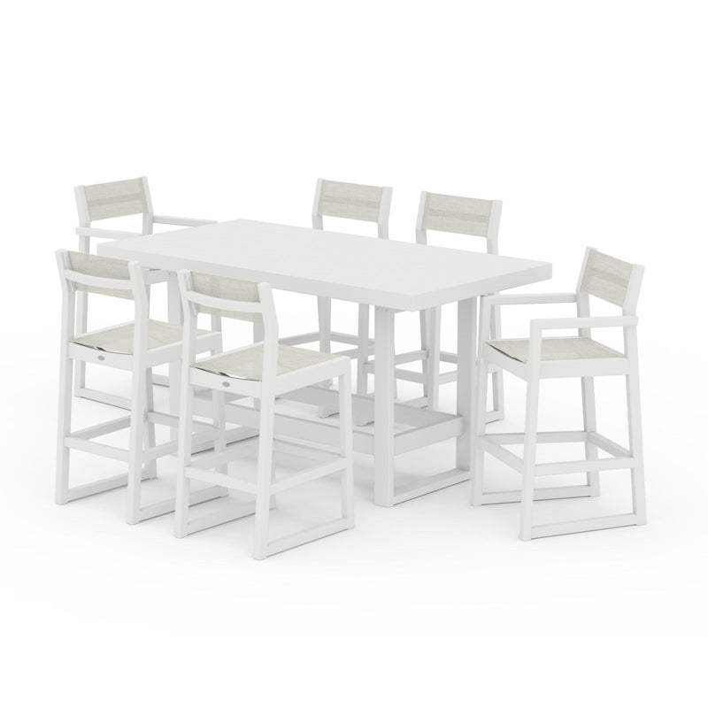 EDGE Sling 7-Piece Bar Table Set