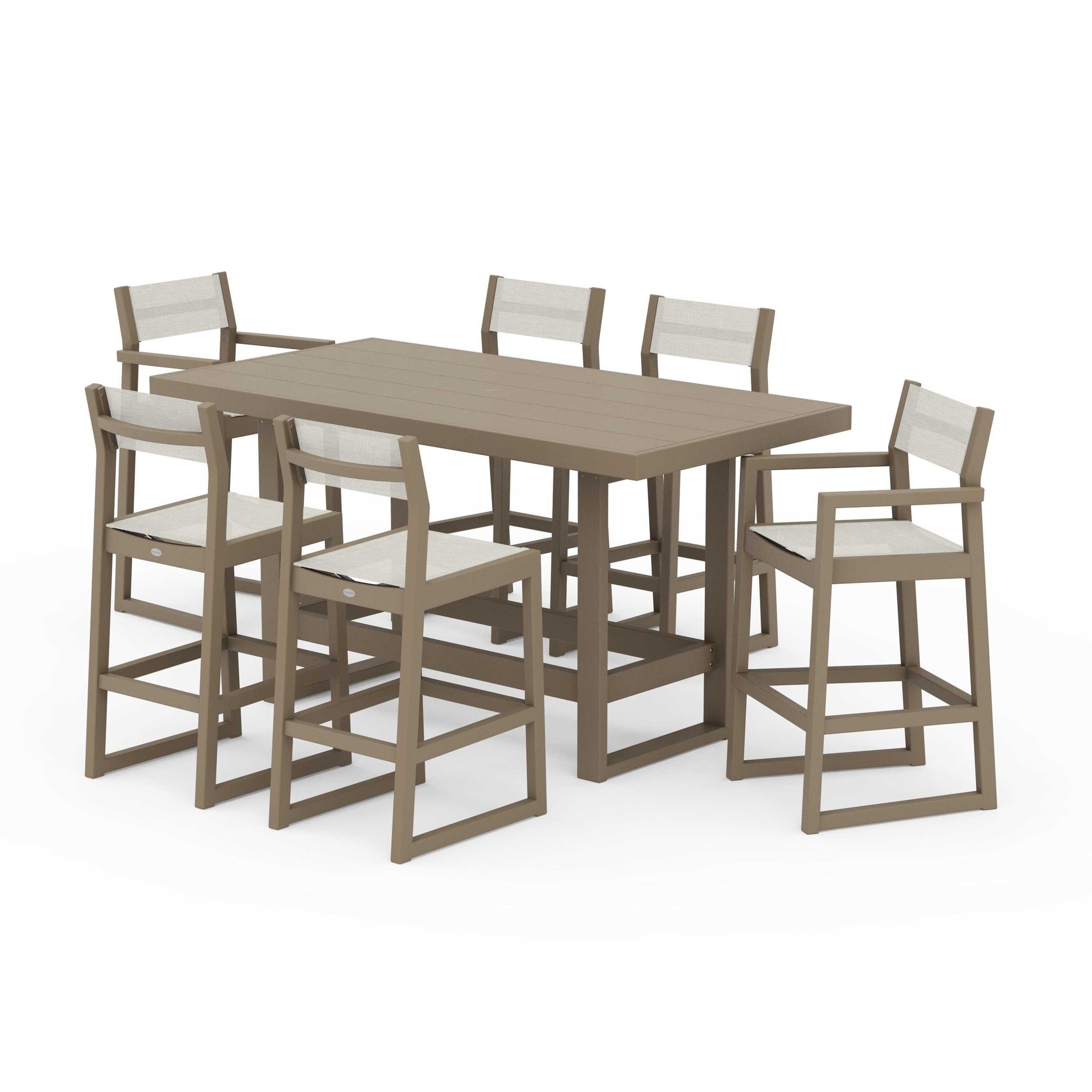 EDGE Sling 7-Piece Bar Table Set