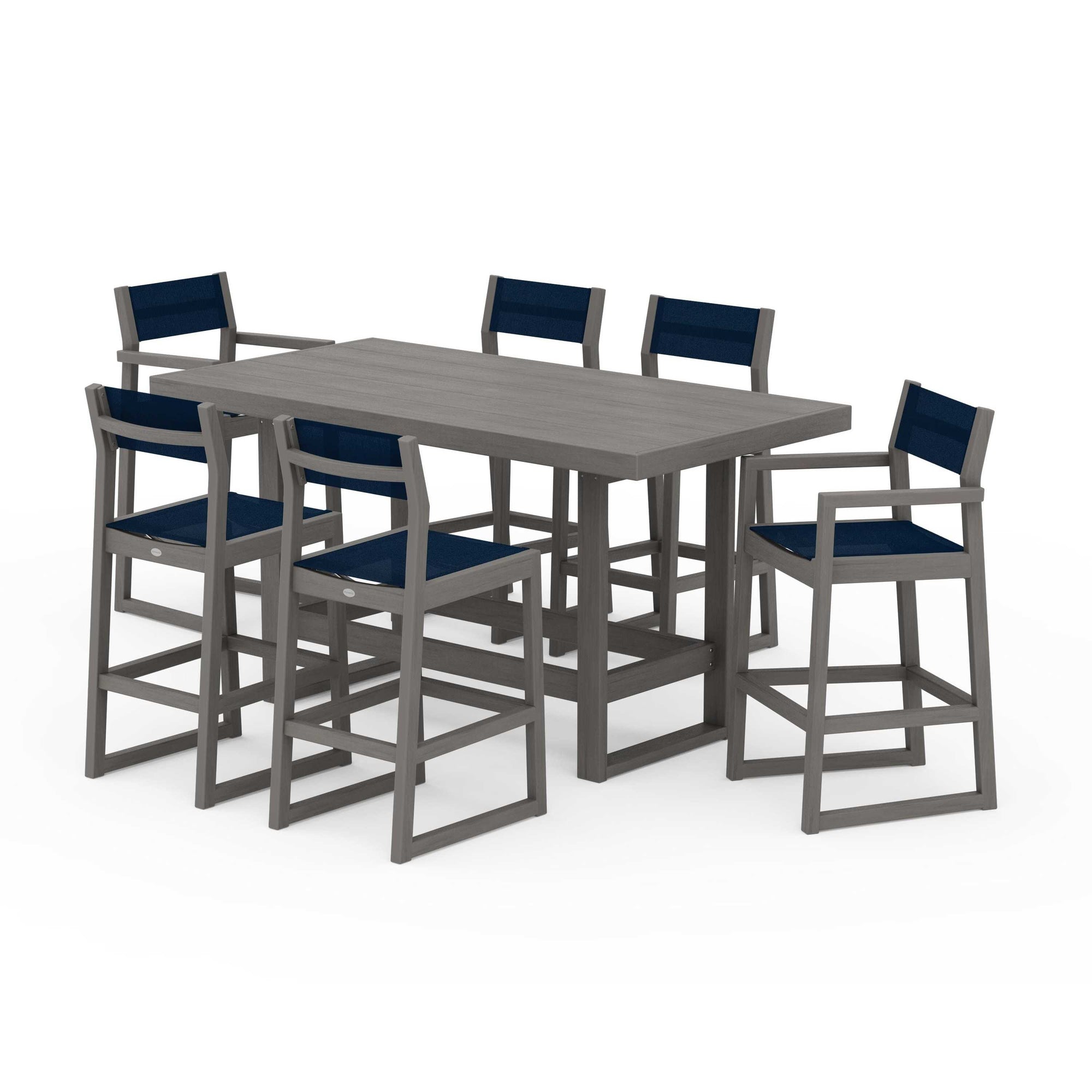 EDGE Sling 7-Piece Bar Table Set