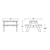Polywood Kids Outdoor 30&quot; Picnic Table