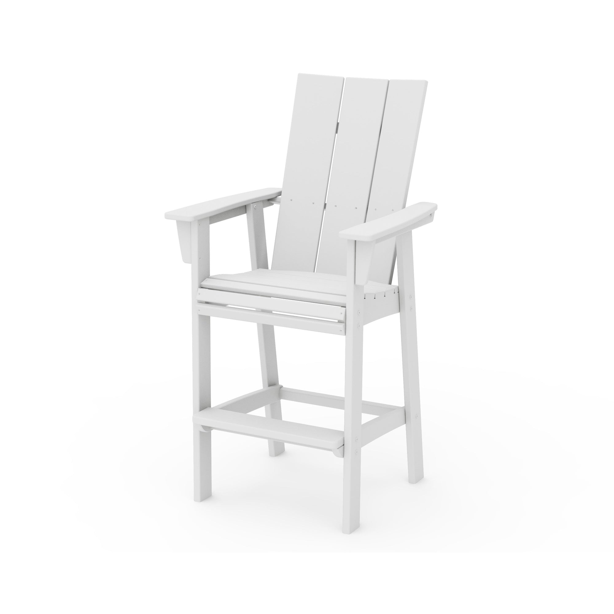Polywood Modern Curveback Adirondack Bar Chair