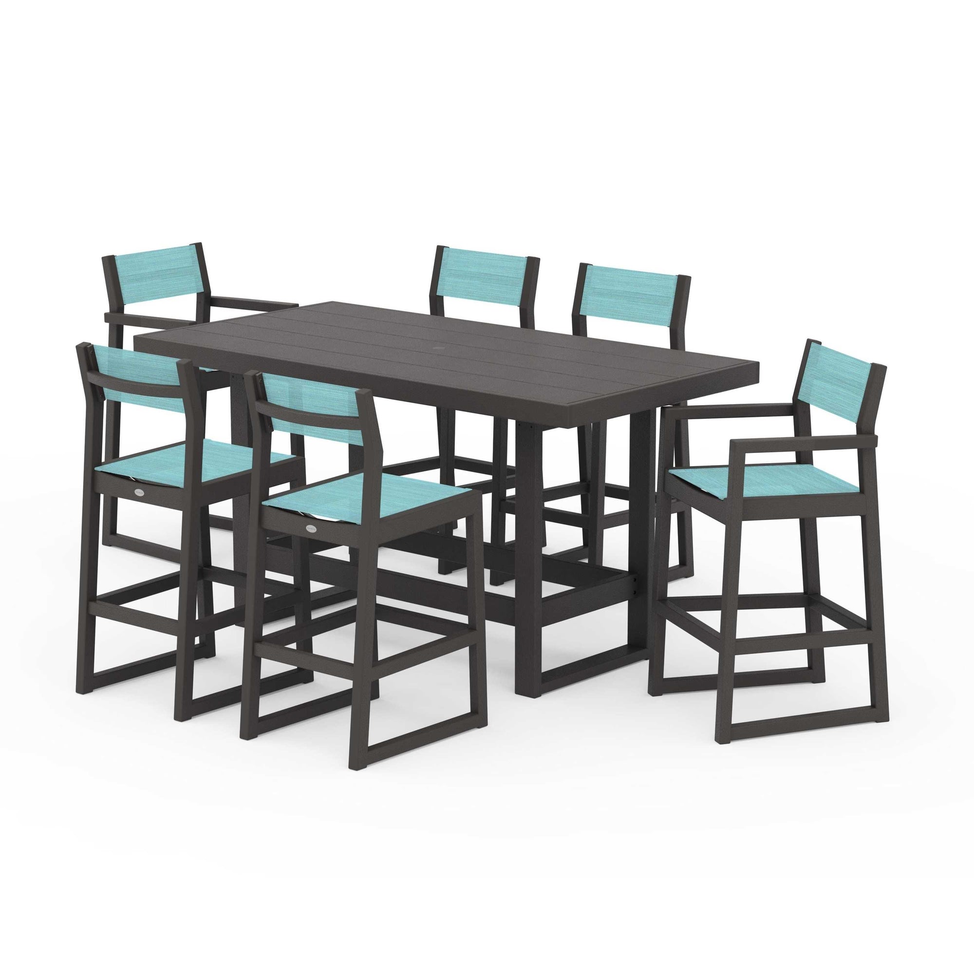 EDGE Sling 7-Piece Bar Table Set