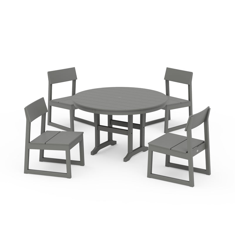 EDGE Side Chair 5-Piece Round Farmhouse Dining Set
