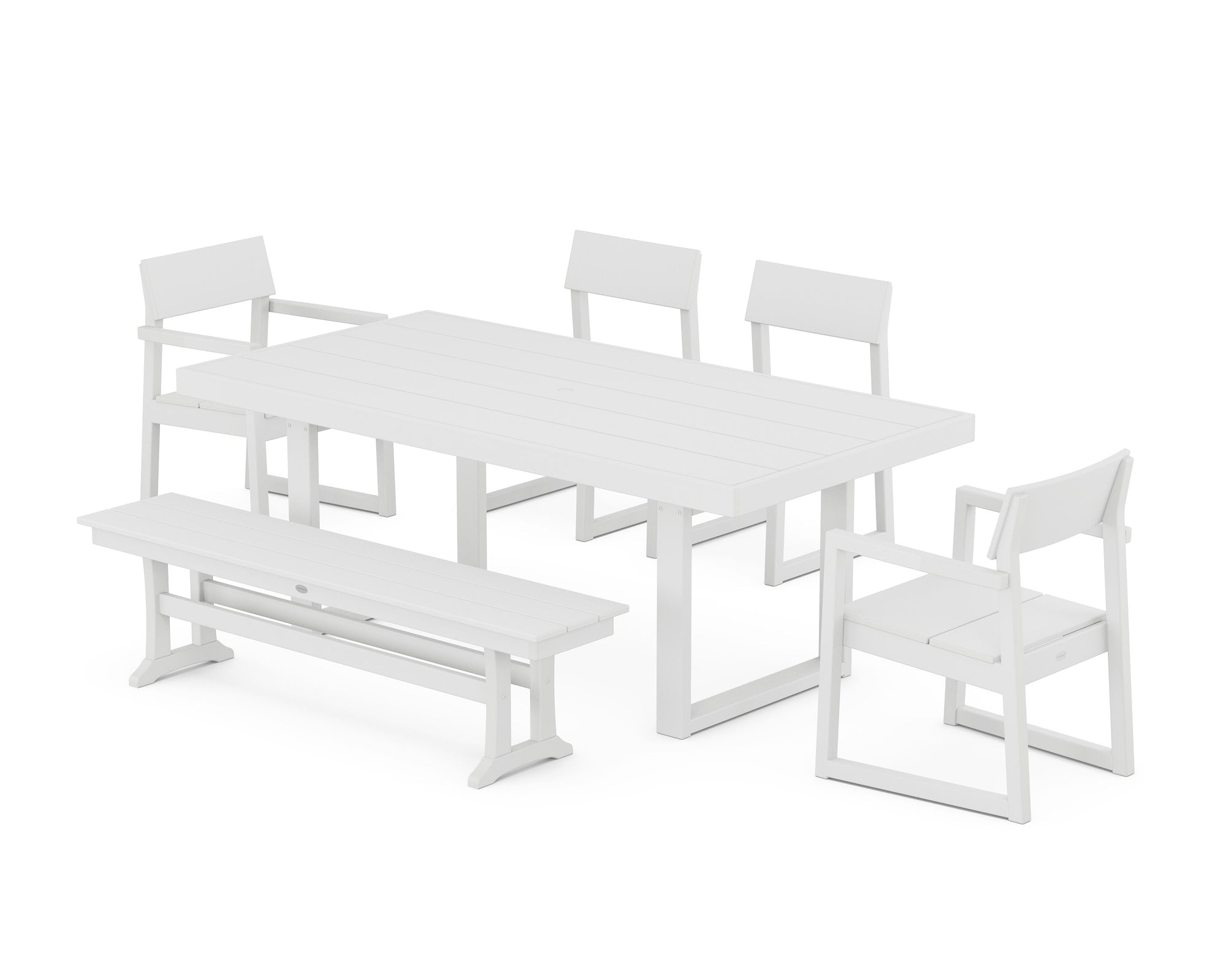 EDGE 6-Piece Dining Set with Bench