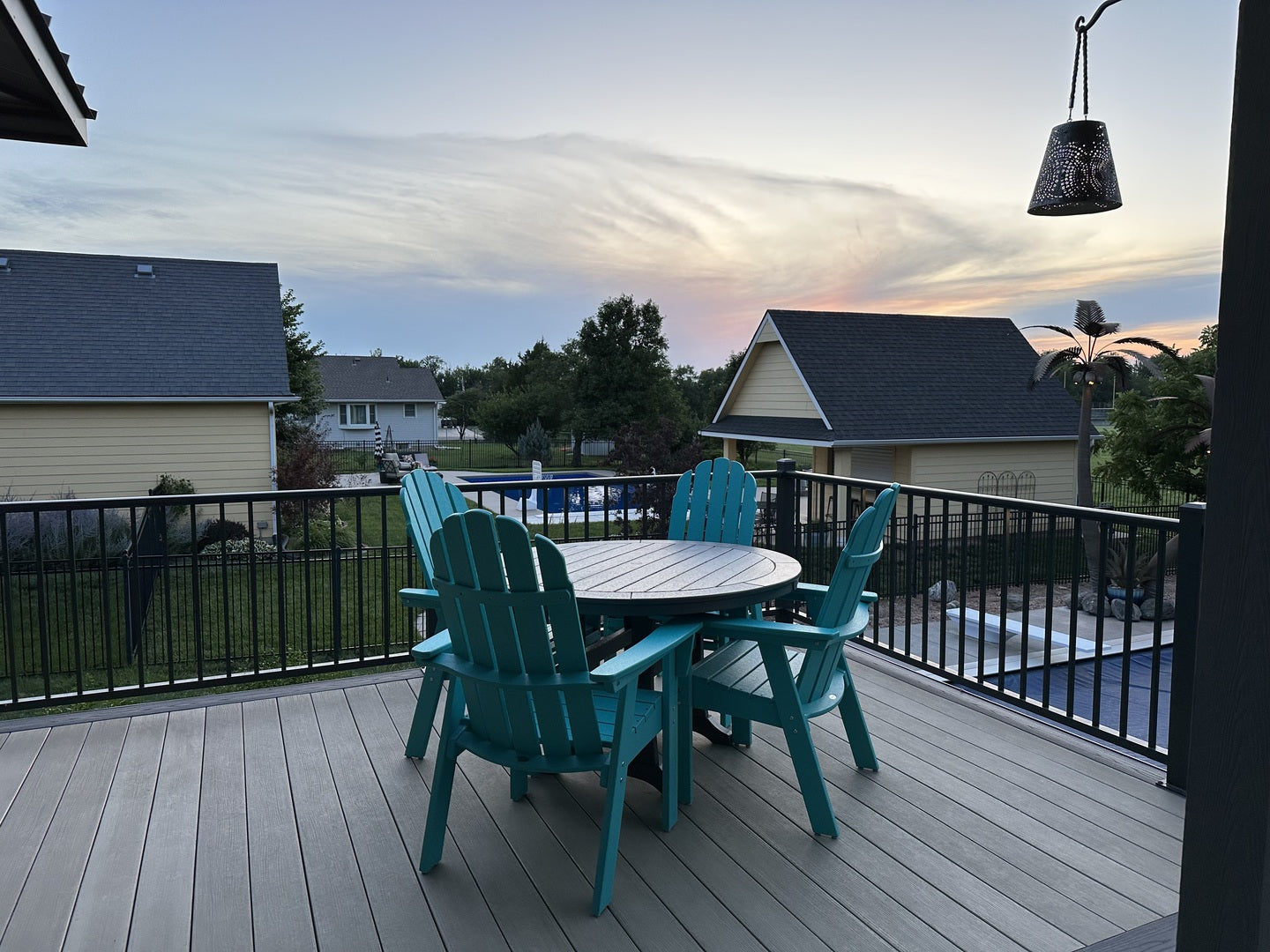 POLYWOOD 48" Round Outdoor Table - NAUTICAL Style Dining, Counter or Bar Height