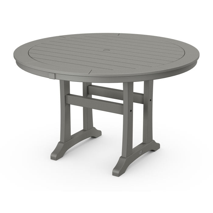 POLYWOOD 48" Round Outdoor Table - NAUTICAL Style Dining, Counter or Bar Height