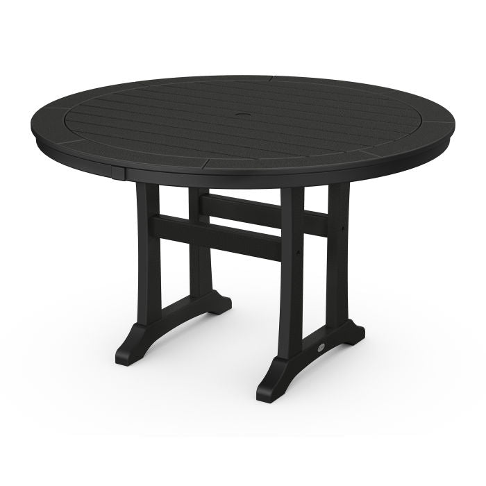 POLYWOOD 48" Round Outdoor Table - NAUTICAL Style Dining, Counter or Bar Height