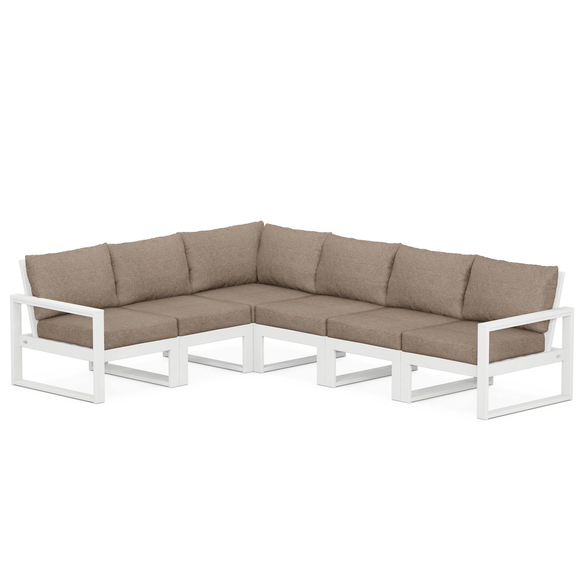 Polywood EDGE 6-Piece Modular Deep Seating Set