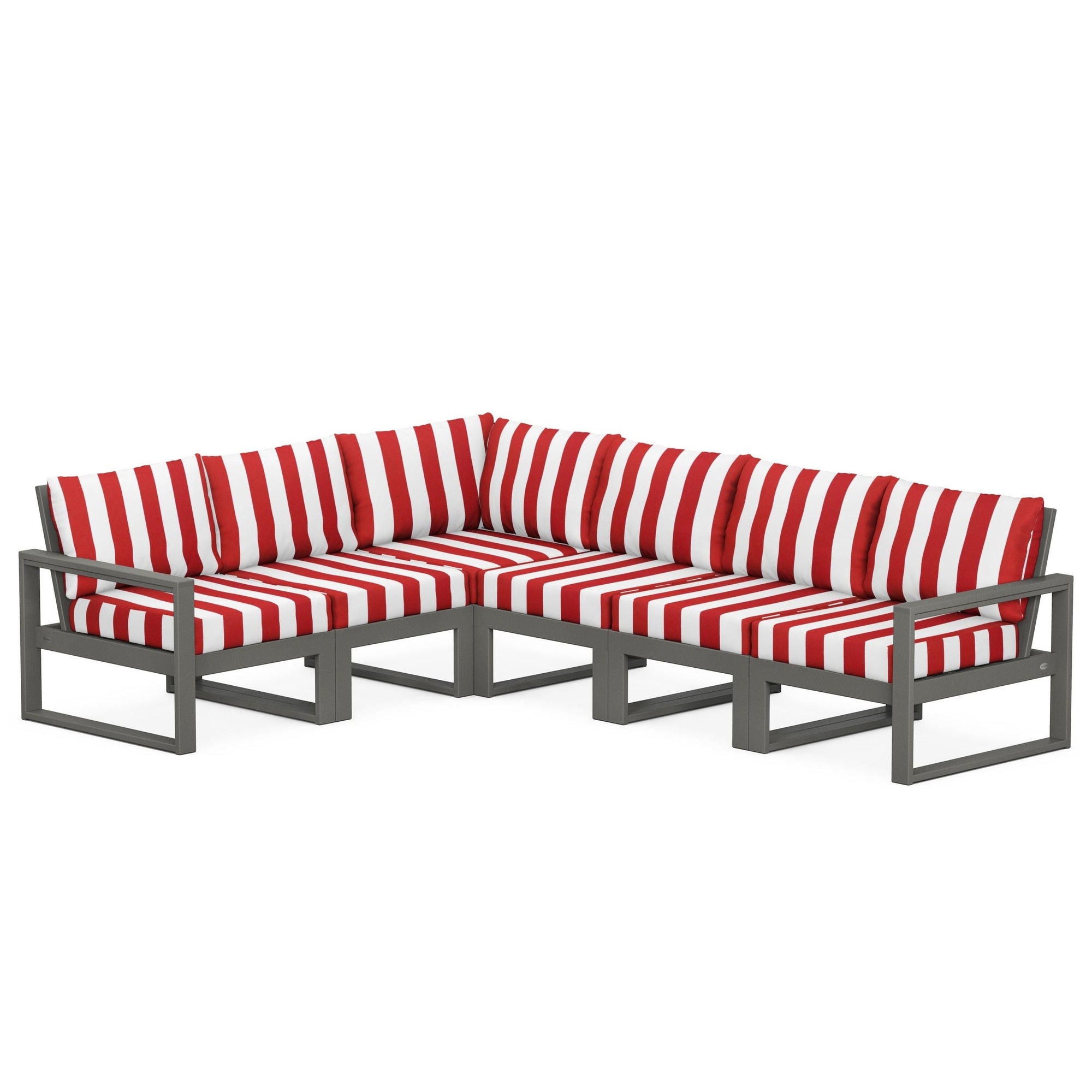 Polywood EDGE 6-Piece Modular Deep Seating Set
