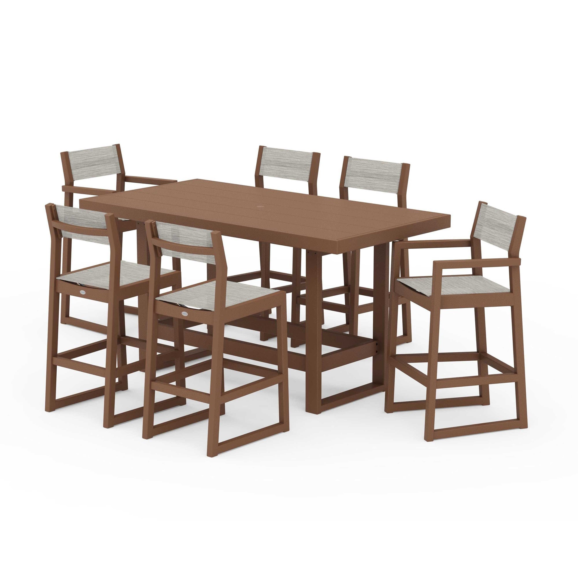 EDGE Sling 7-Piece Bar Table Set