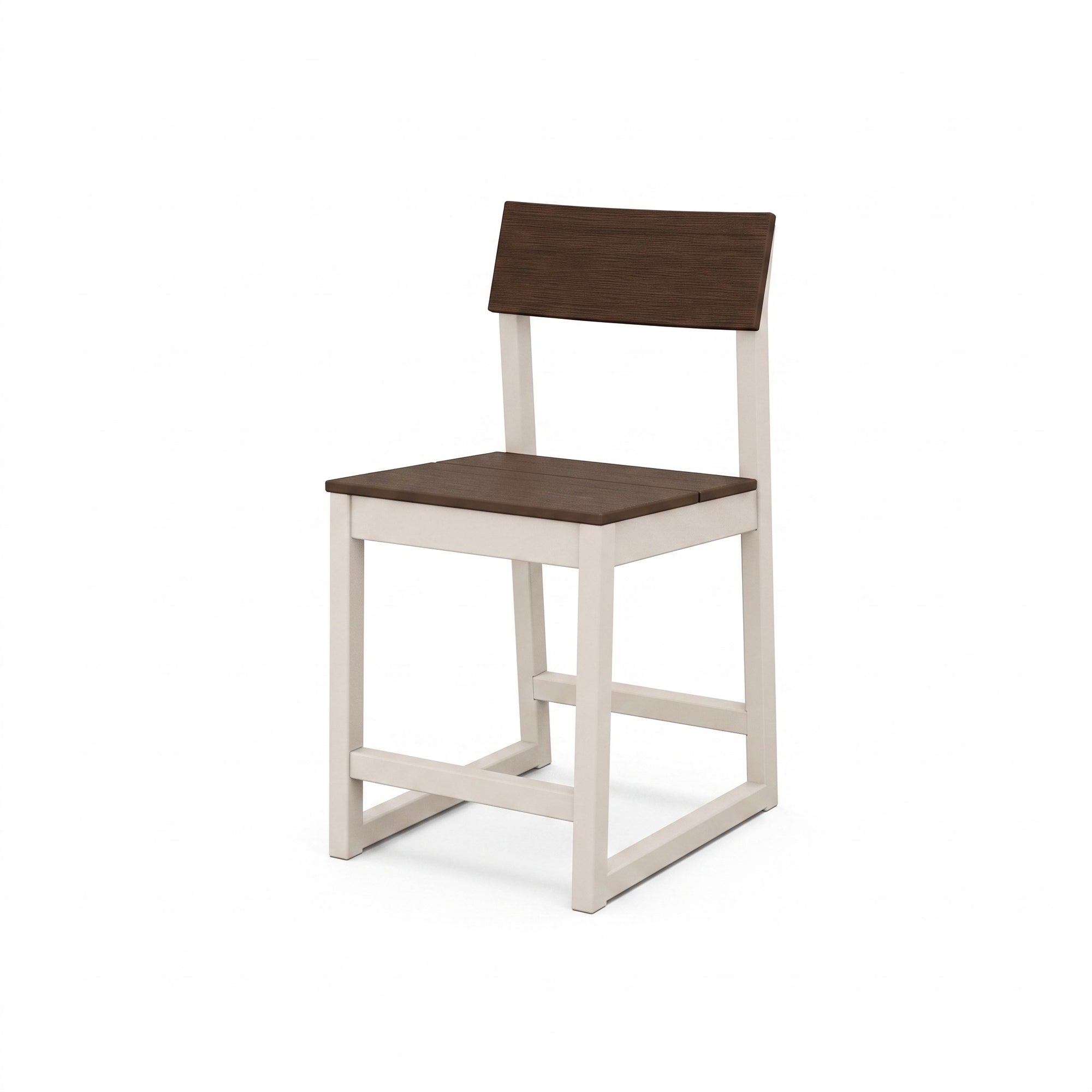 Polywood EDGE Two-Tone Counter Side Chair — Sand / Kona two-tone