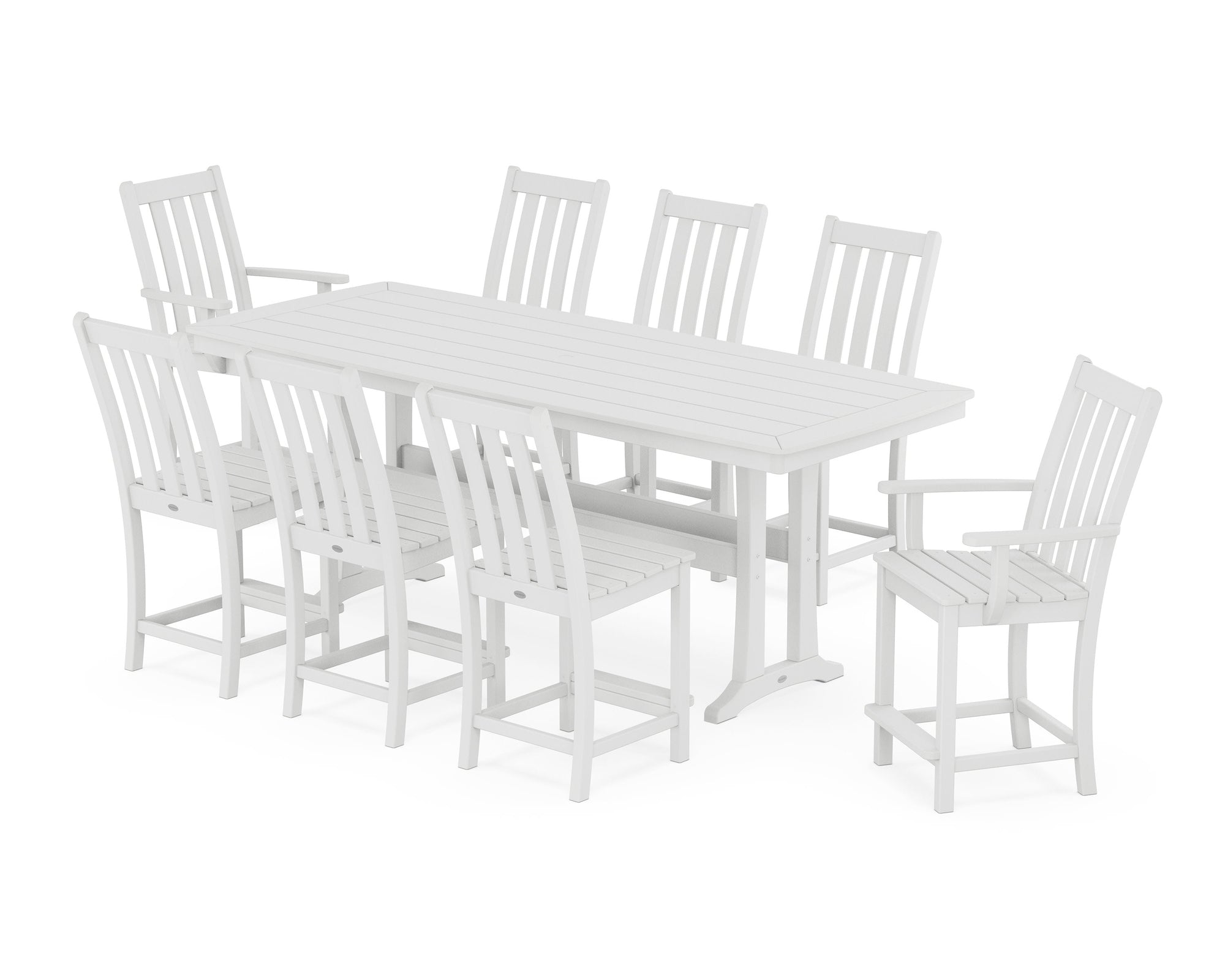 Vineyard 9-Piece Counter Set with Trestle Legs