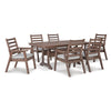 Poly Redwood 7-Piece Outdoor Patio 72&quot; Dining Set