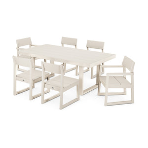 Polywood EDGE 7-Piece Dining Set - Sand — view 1