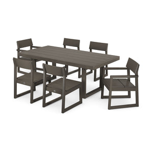 Polywood EDGE 7-Piece Dining Set - Two-Tone & Vintage Finishes — view 4