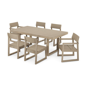 Polywood EDGE 7-Piece Dining Set - Two-Tone & Vintage Finishes — view 5