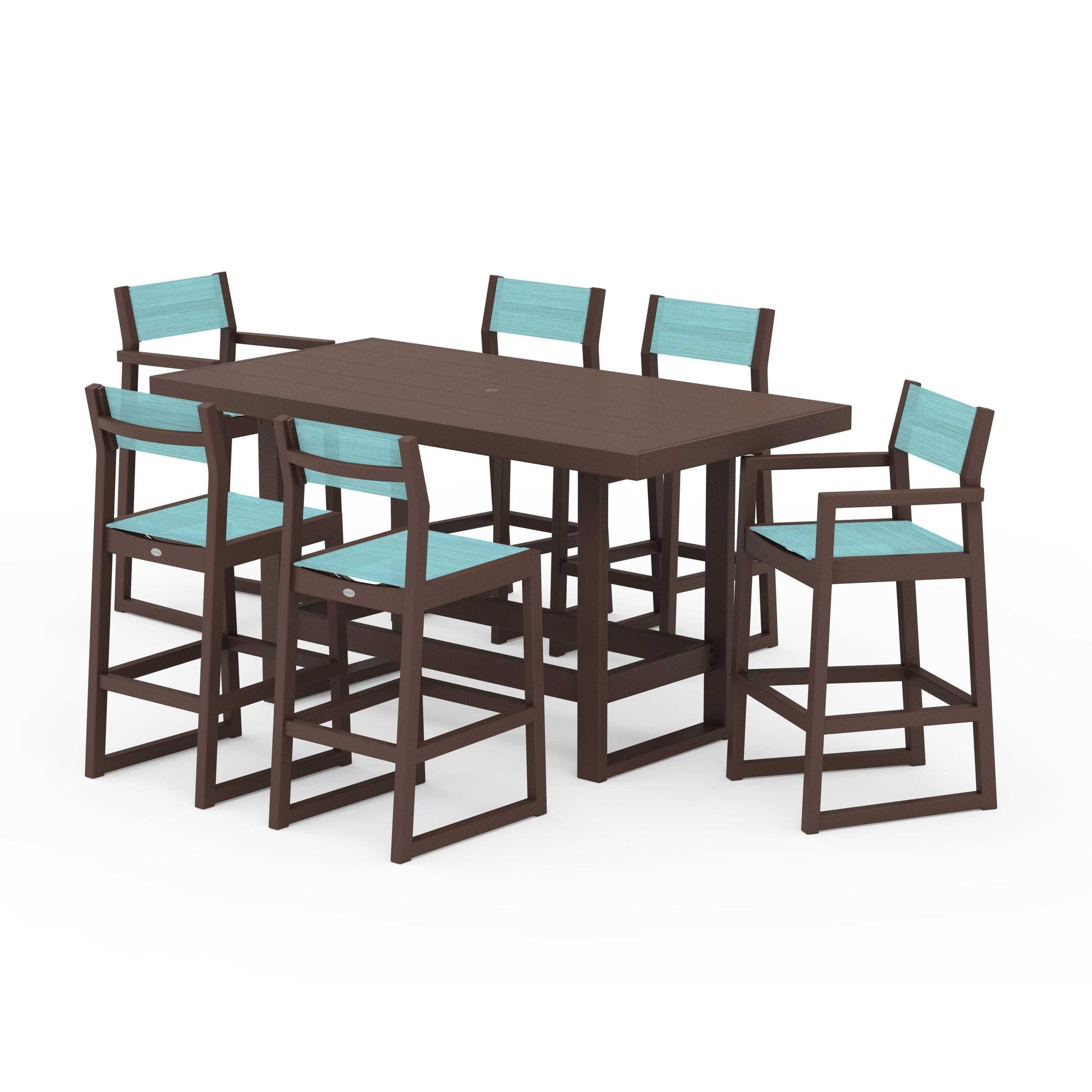 EDGE Sling 7-Piece Bar Table Set