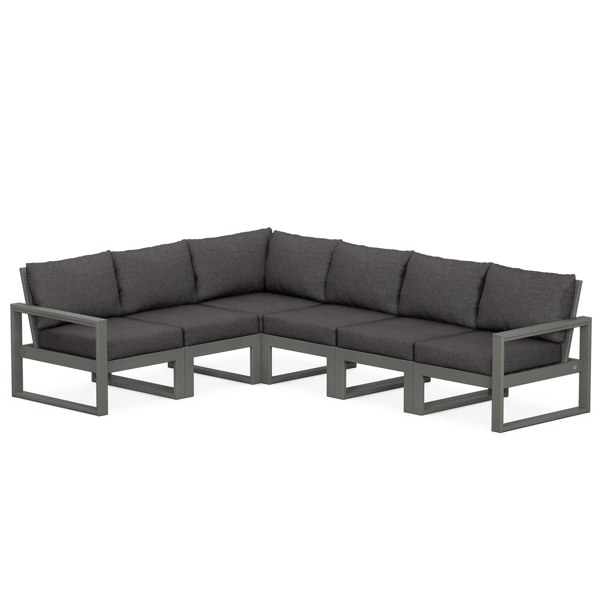 Polywood EDGE 6-Piece Modular Deep Seating Set