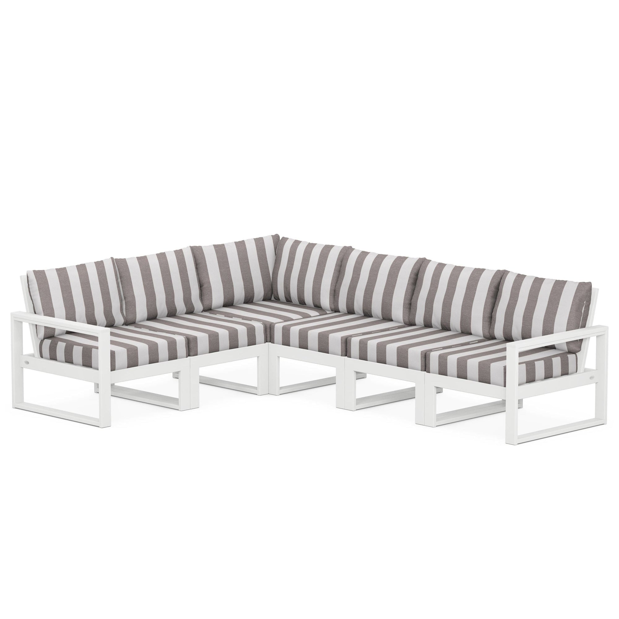 Polywood EDGE 6-Piece Modular Deep Seating Set