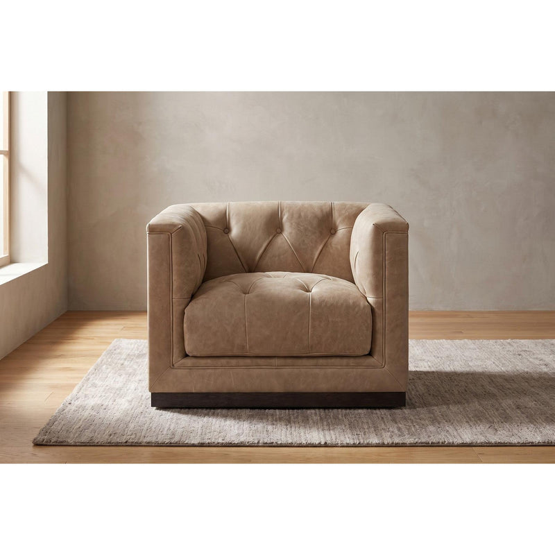 Universal Quinn Swivel Club Chair – Taupe