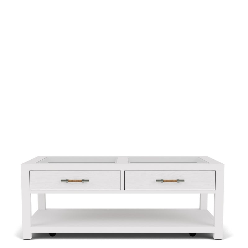 Hilton Head Coastal 48" White Coffee Table