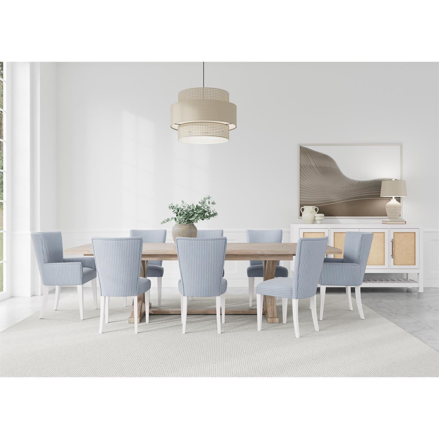 Hilton Head 110"Extendable Trestle Dining Table