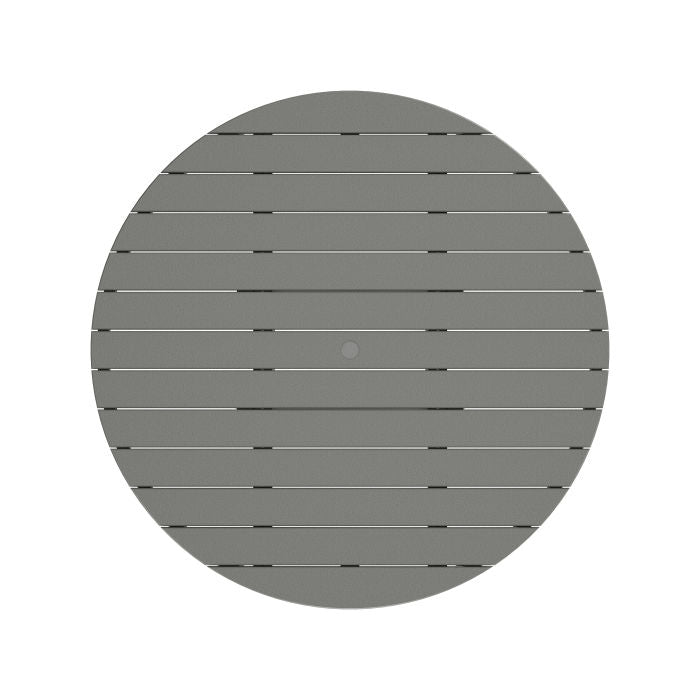 POLYWOOD 48" Round Outdoor Table -Farmhouse Style Dining, Counter or Bar Height