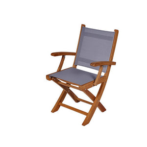Yacht Teak Folding Armchairs - 4 Colors — view 5