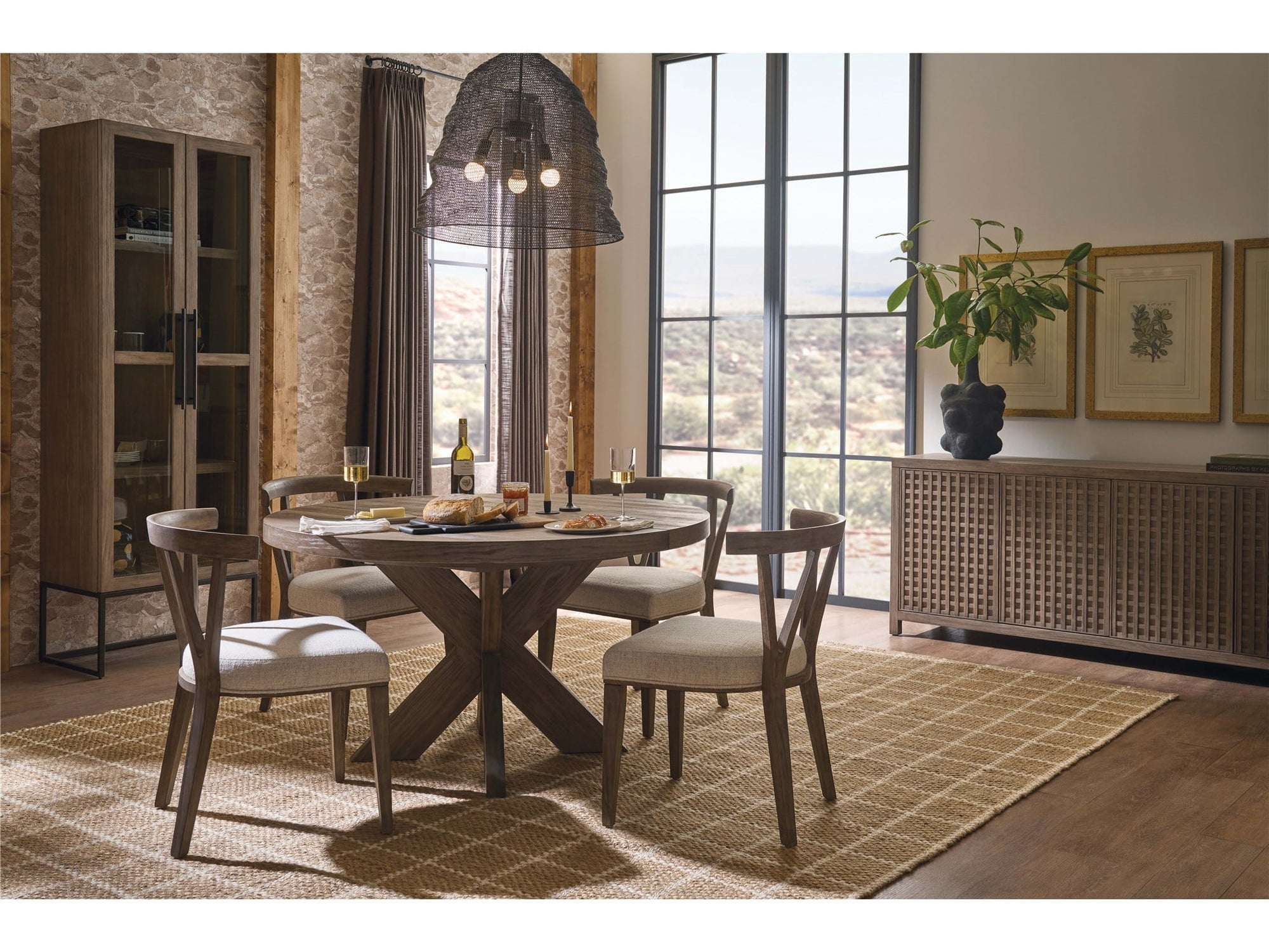 Dwell Latte Round Dining Table Extendable 54"-72", product image 3