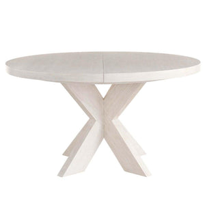 Dwell Glacier Round Dining Table Extendable 54"-72" — view 1