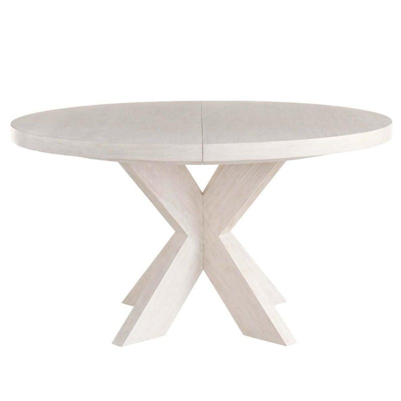 Dwell Glacier Round Dining Table Extendable 54"-72"