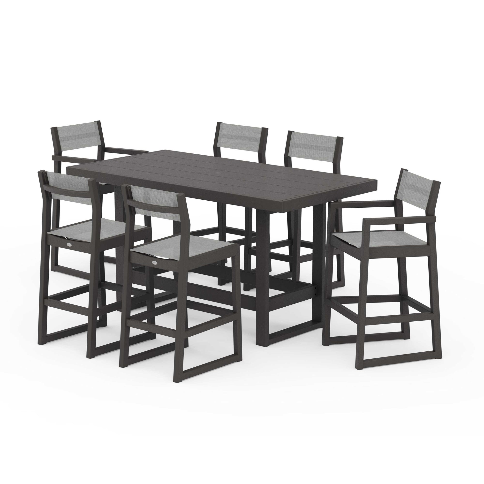 EDGE Sling 7-Piece Bar Table Set