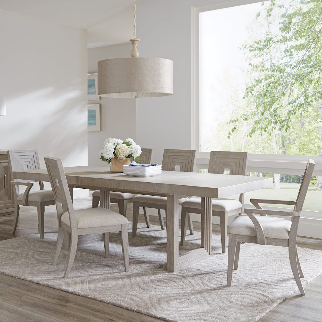 Stepstone Mist 7-Pc Dining Set Extendable (74-92")