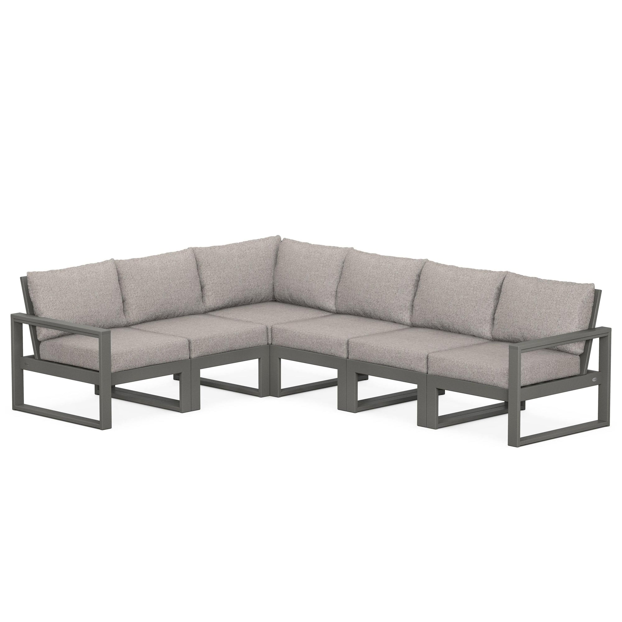 Polywood EDGE 6-Piece Modular Deep Seating Set