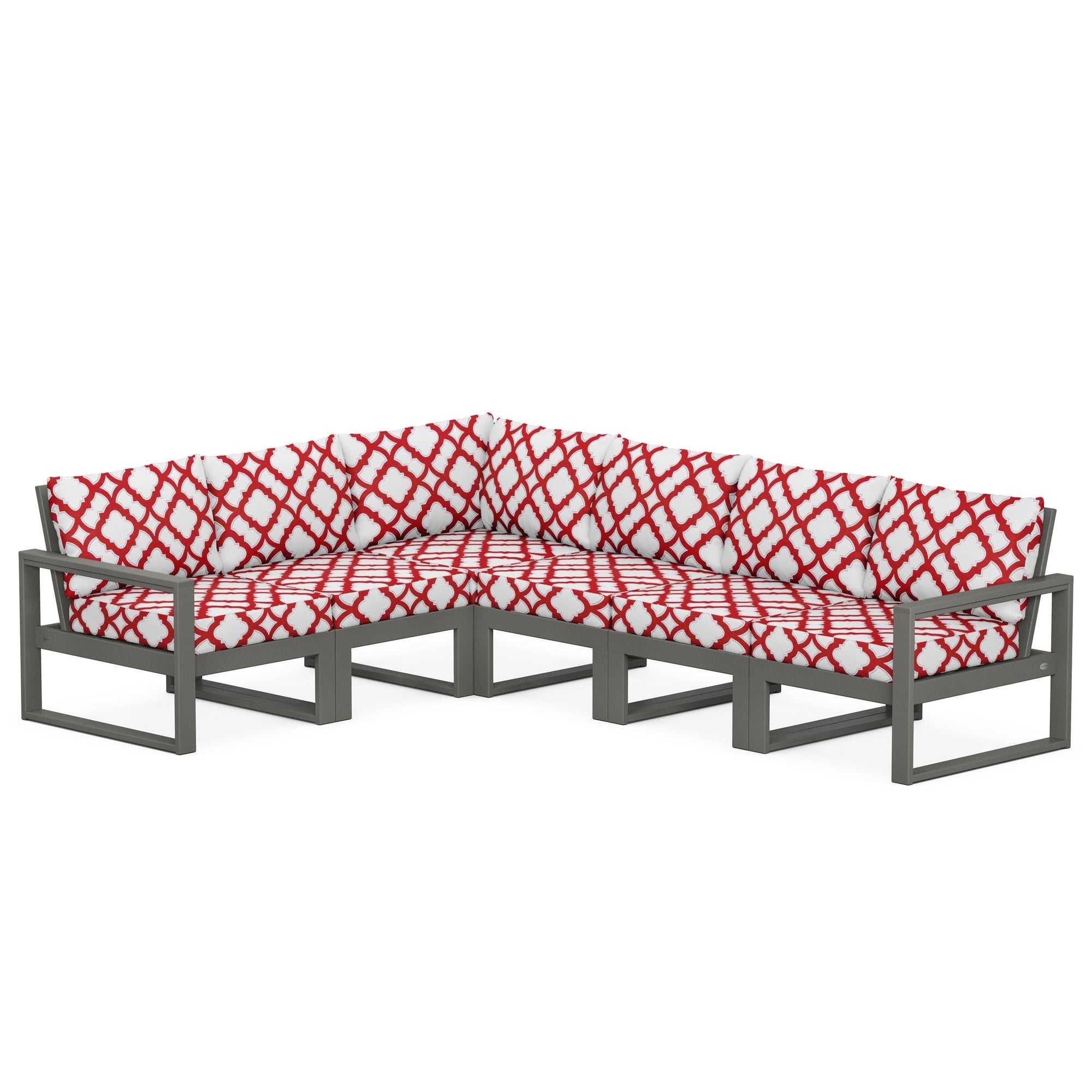 Polywood EDGE 6-Piece Modular Deep Seating Set