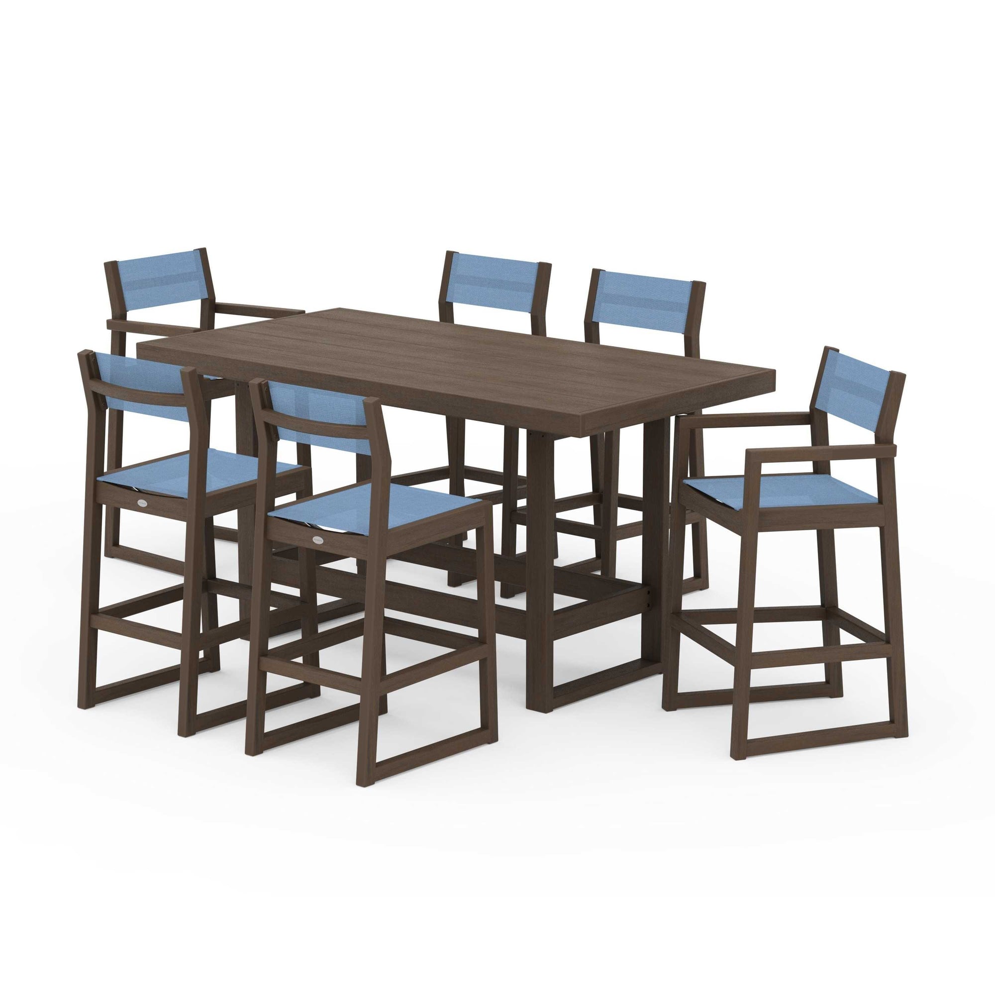 EDGE Sling 7-Piece Bar Table Set