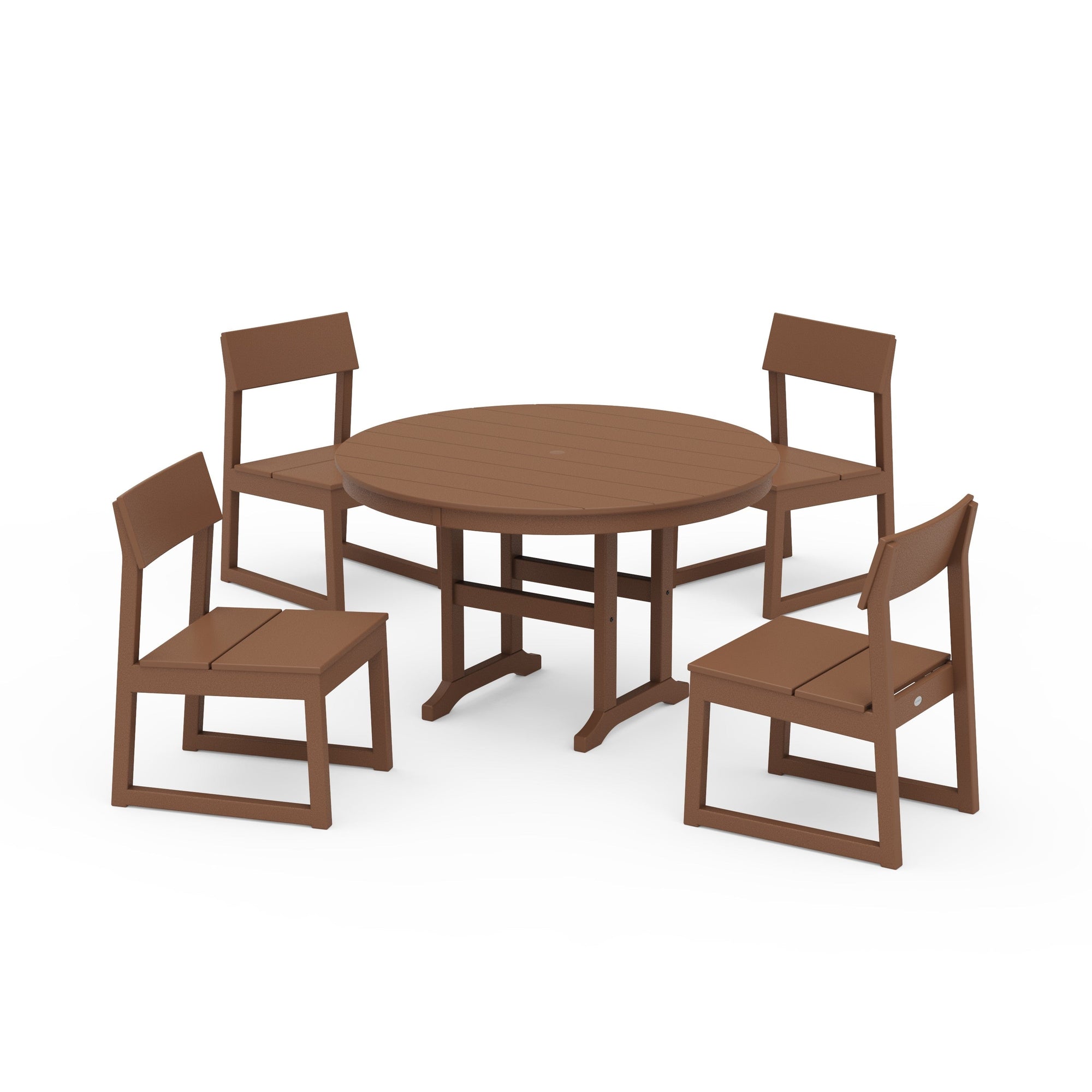 EDGE Side Chair 5-Piece Round Farmhouse Dining Set