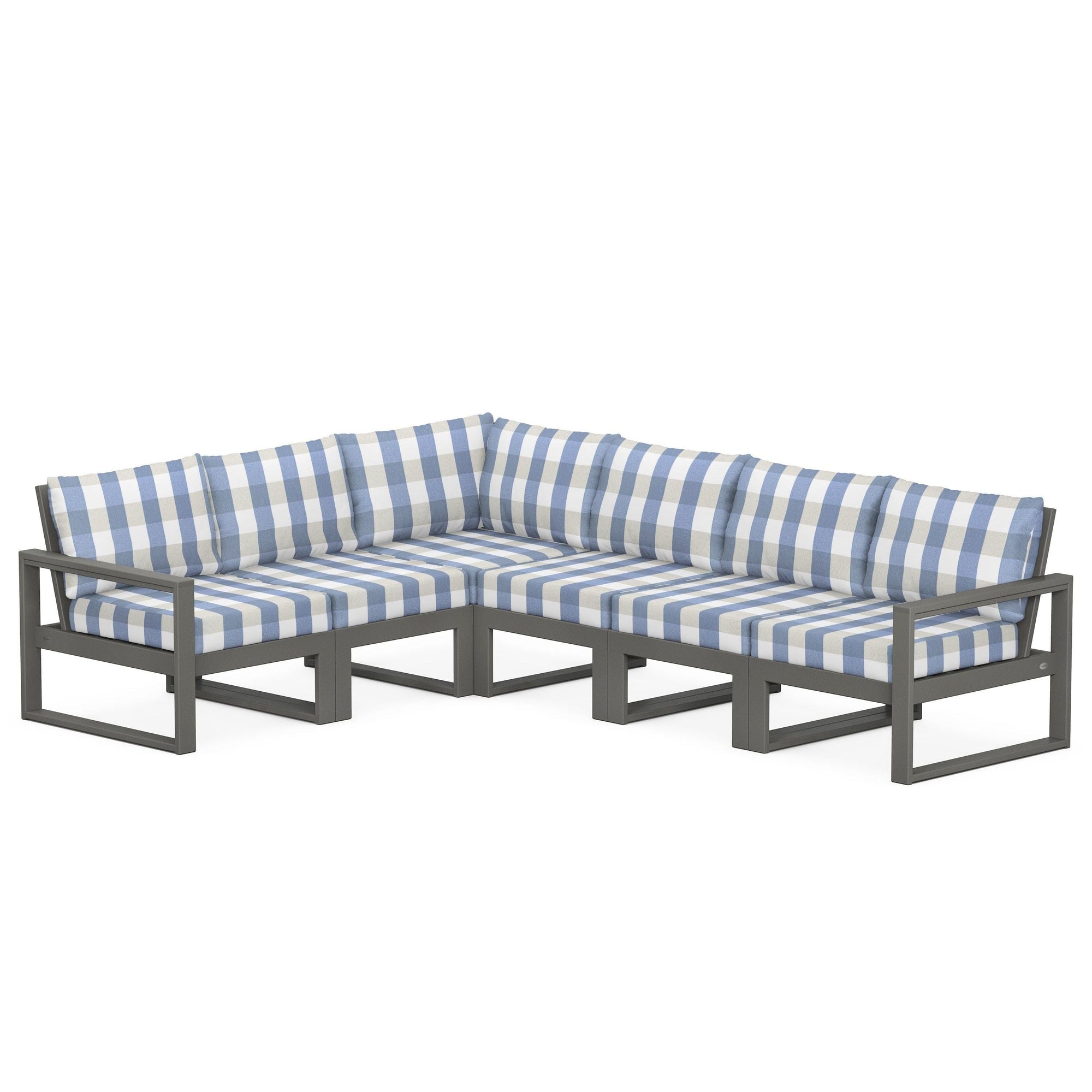 Polywood EDGE 6-Piece Modular Deep Seating Set