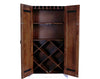 Sylvan 67&quot; Whitewashed Solid Wood Wine Cabinet