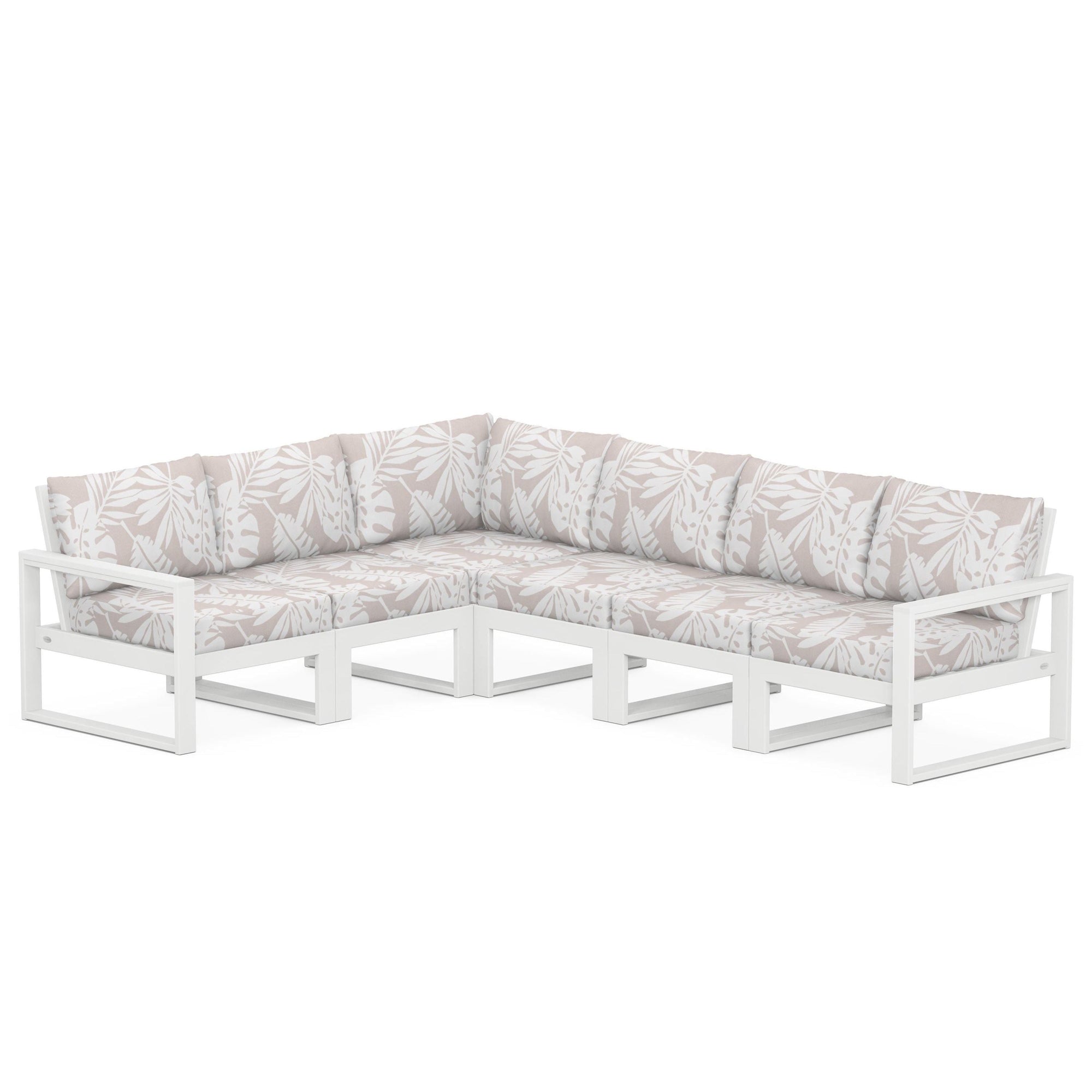 Polywood EDGE 6-Piece Modular Deep Seating Set