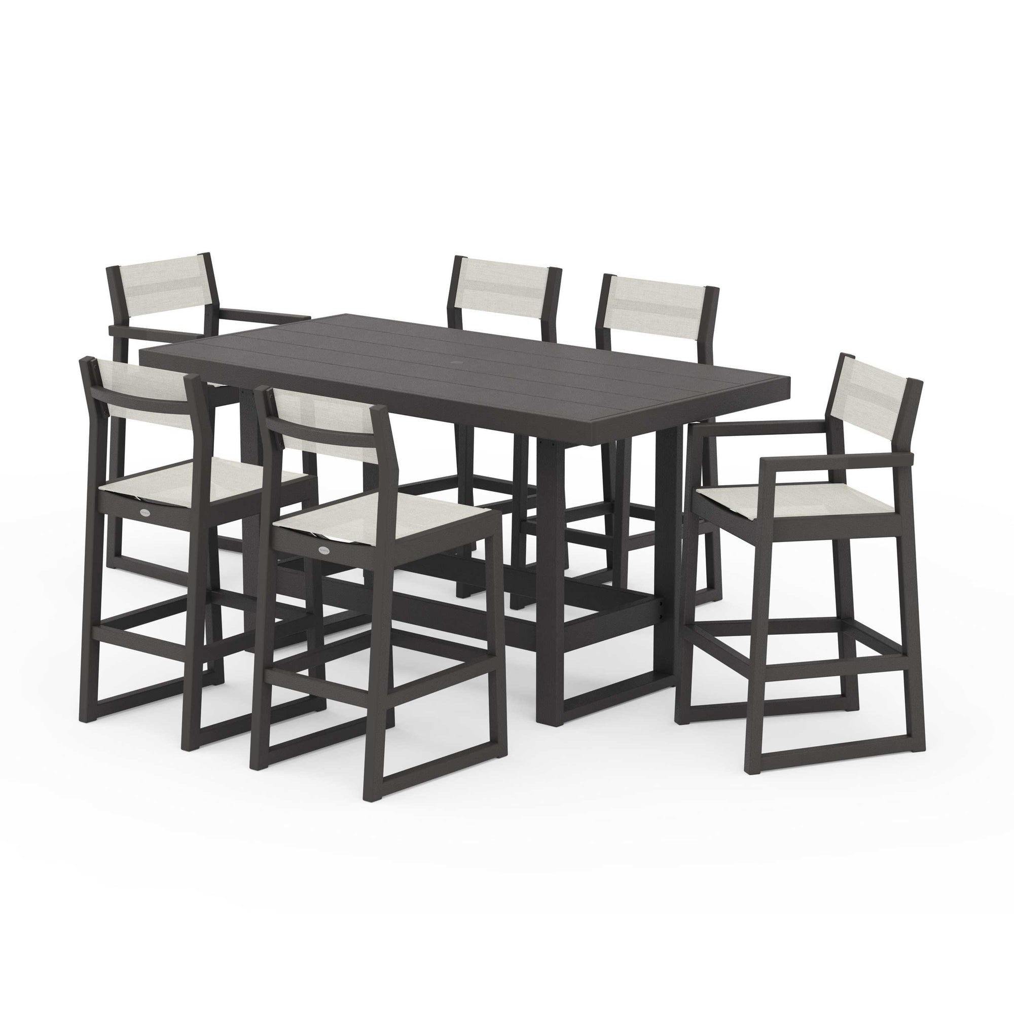 EDGE Sling 7-Piece Bar Table Set