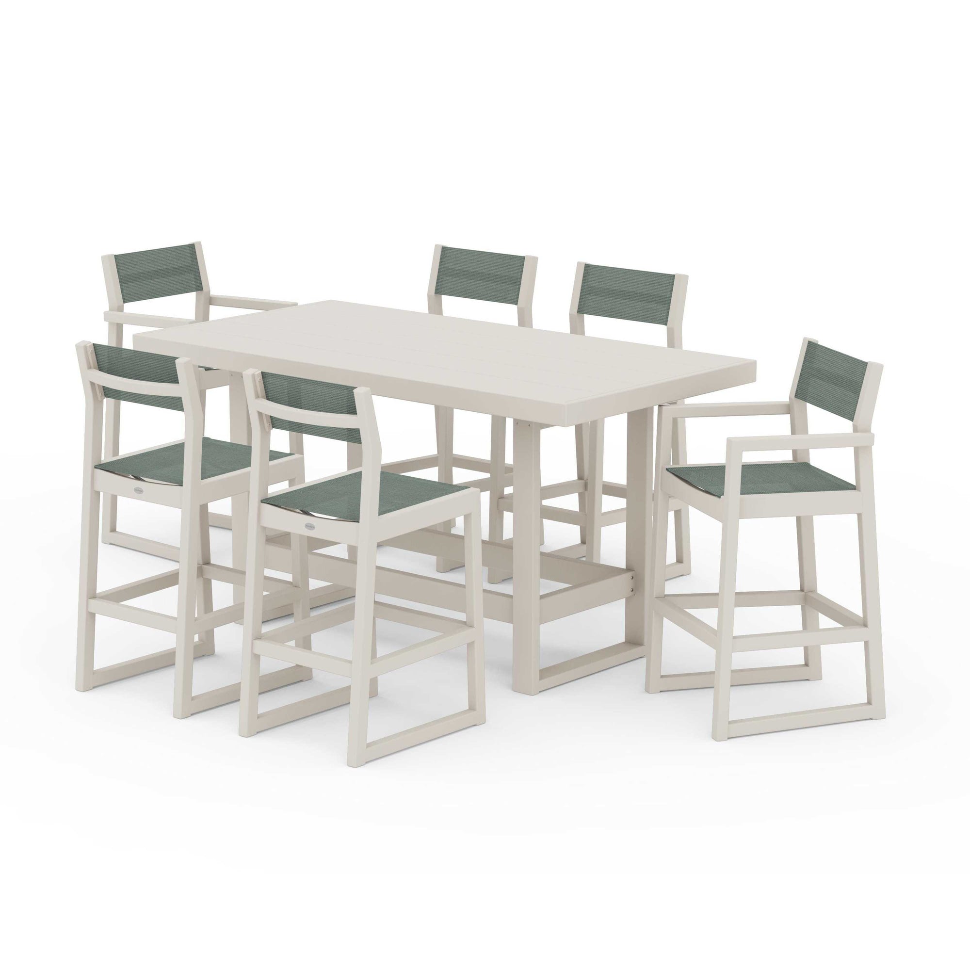 EDGE Sling 7-Piece Bar Table Set