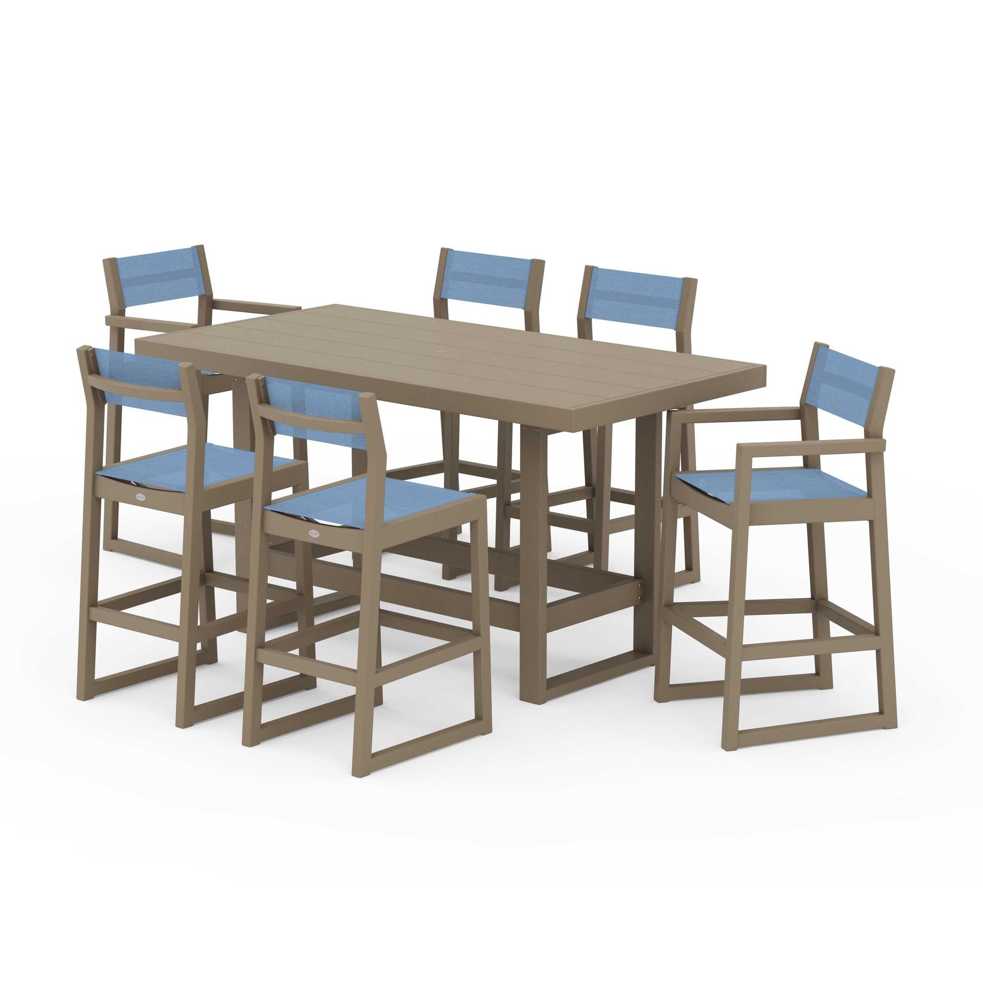 EDGE Sling 7-Piece Bar Table Set
