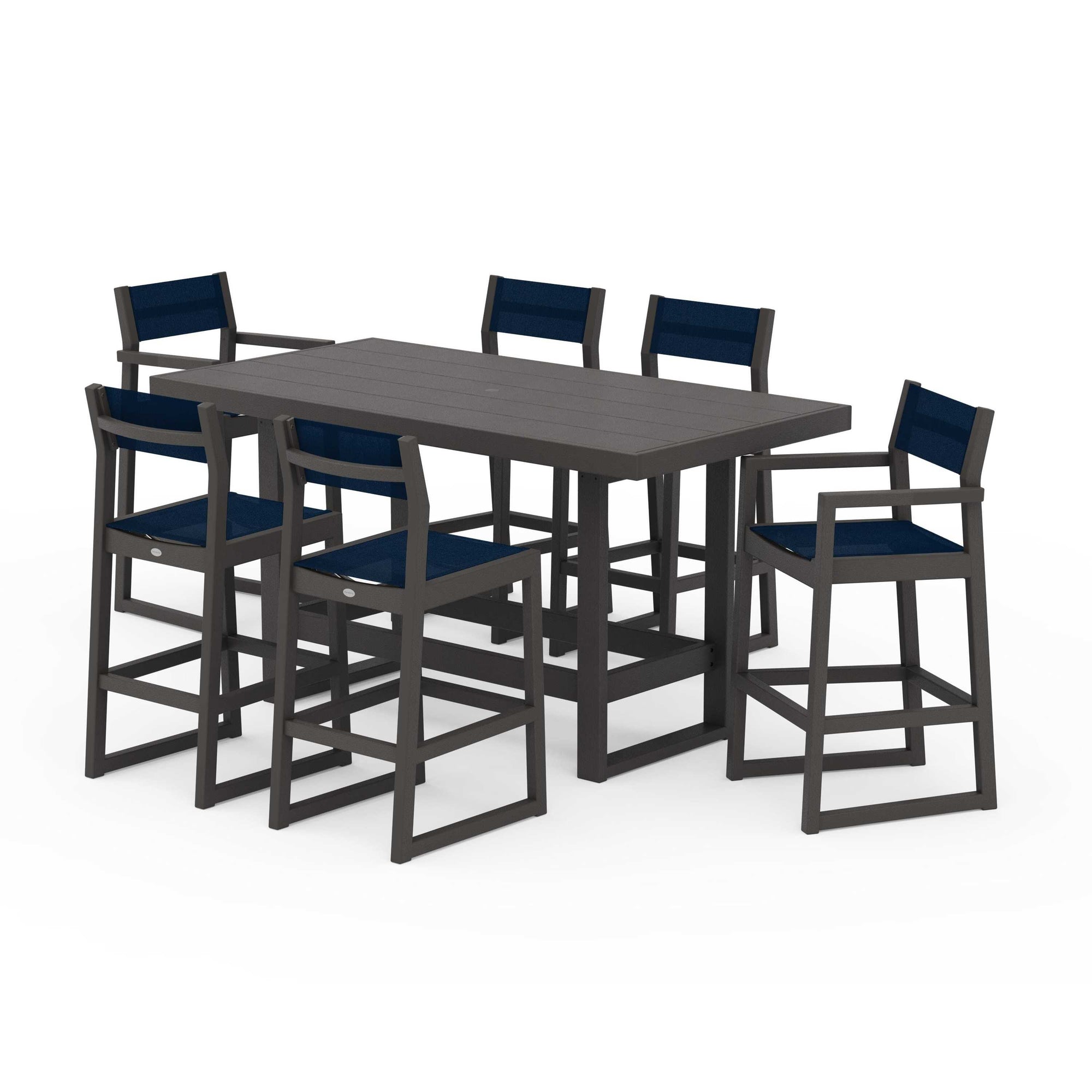 EDGE Sling 7-Piece Bar Table Set