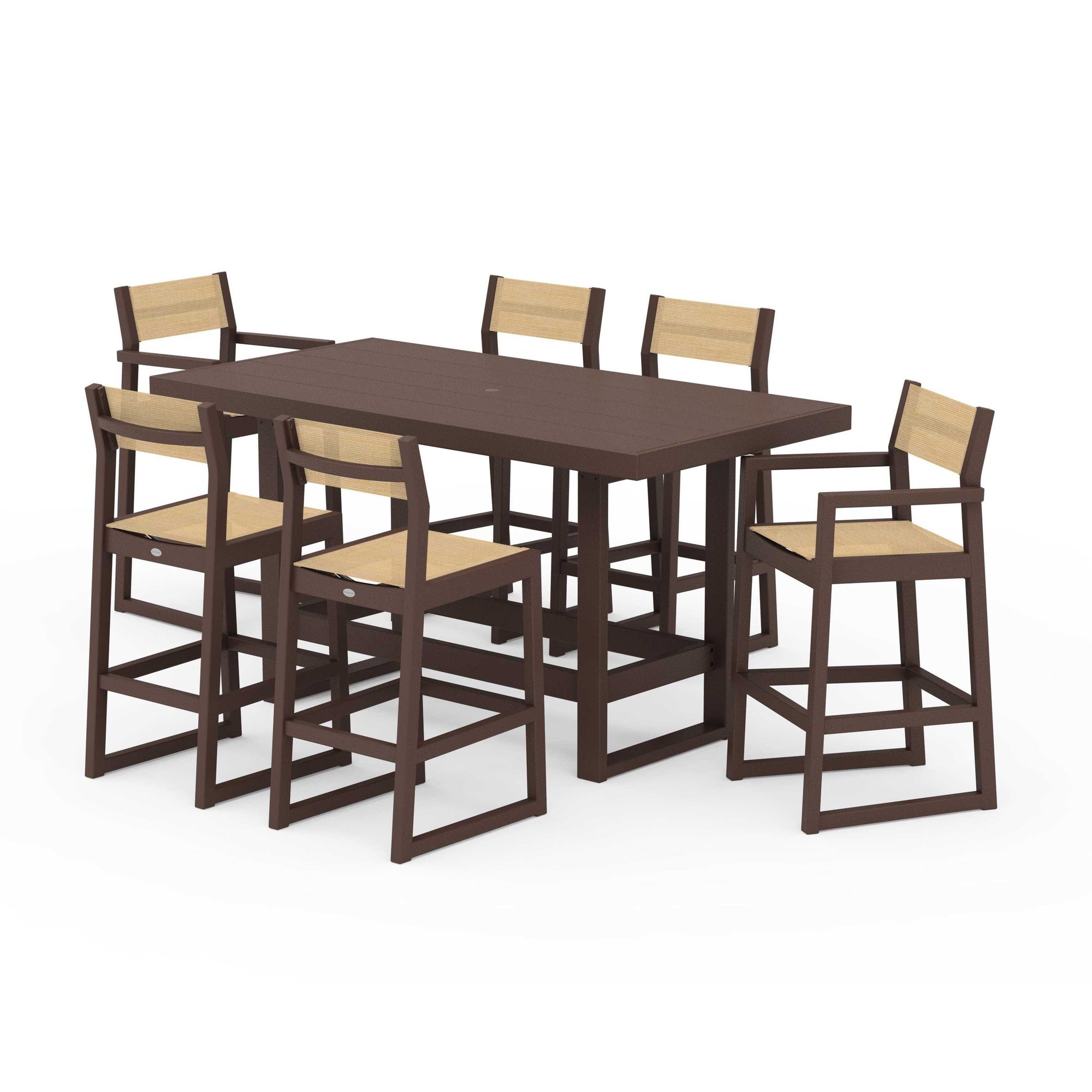 EDGE Sling 7-Piece Bar Table Set