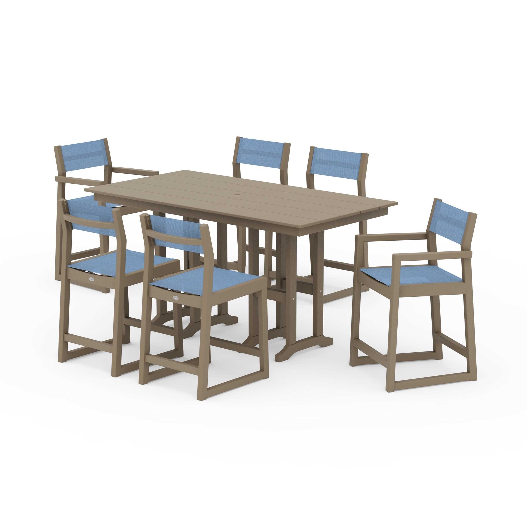 EDGE Sling 7-Piece Farmhouse Counter Set