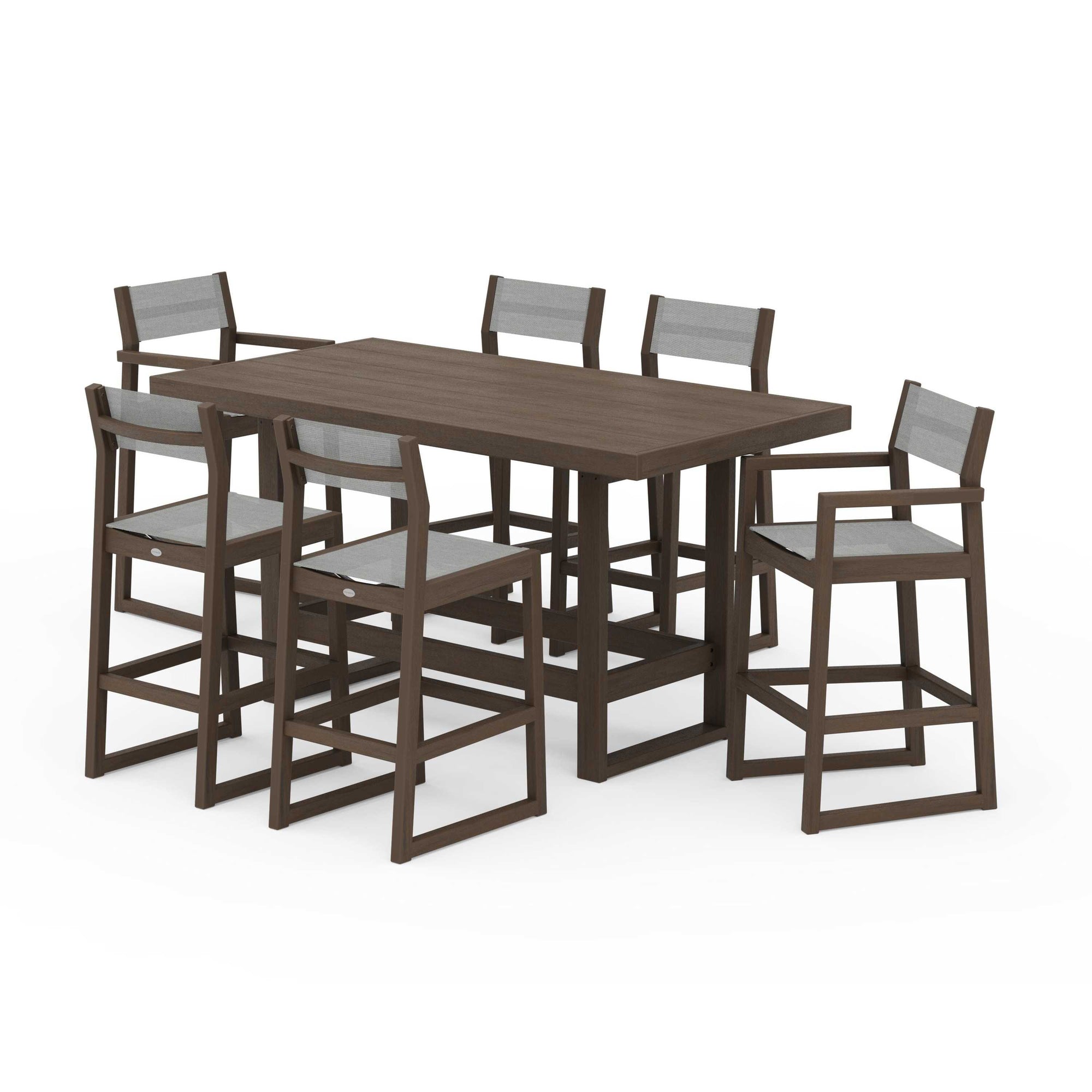 EDGE Sling 7-Piece Bar Table Set