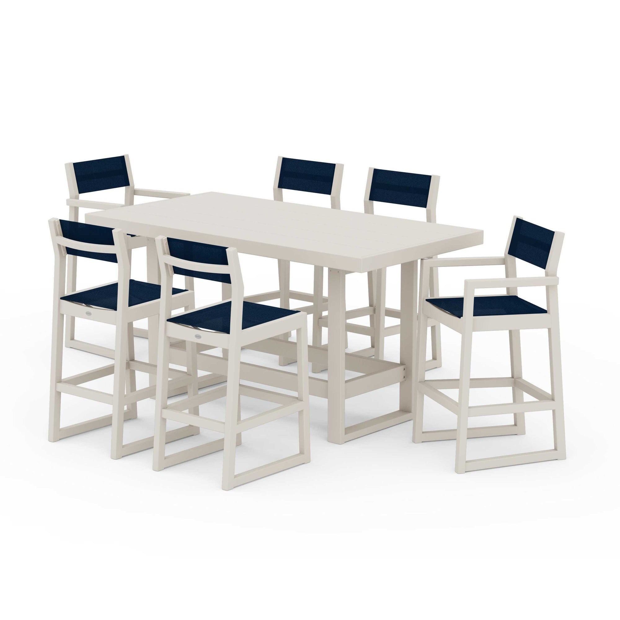EDGE Sling 7-Piece Bar Table Set